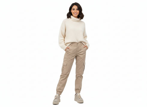 GIO+ Sneakers Donna Camoscio Beige Orsetto Gioiello A/I